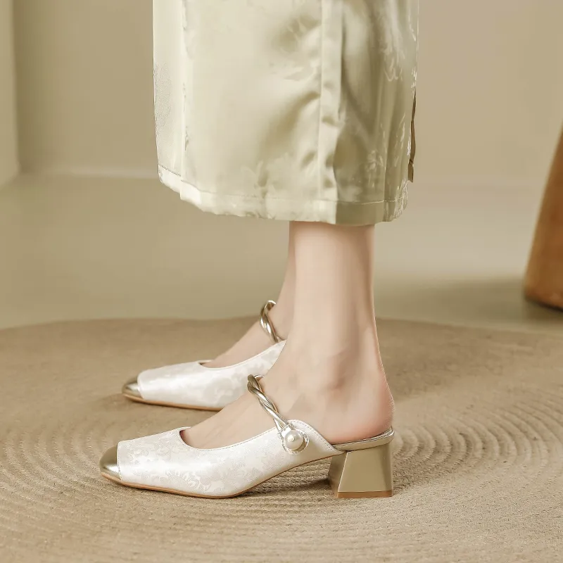 KATHRYN WILSON Rubber Sole Slip Resistant Closed Toe Slippers Women's-17