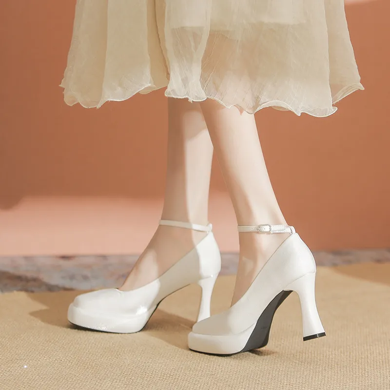 KATHRYN WILSON Chunky Heel High Heels 9cm Women's-11