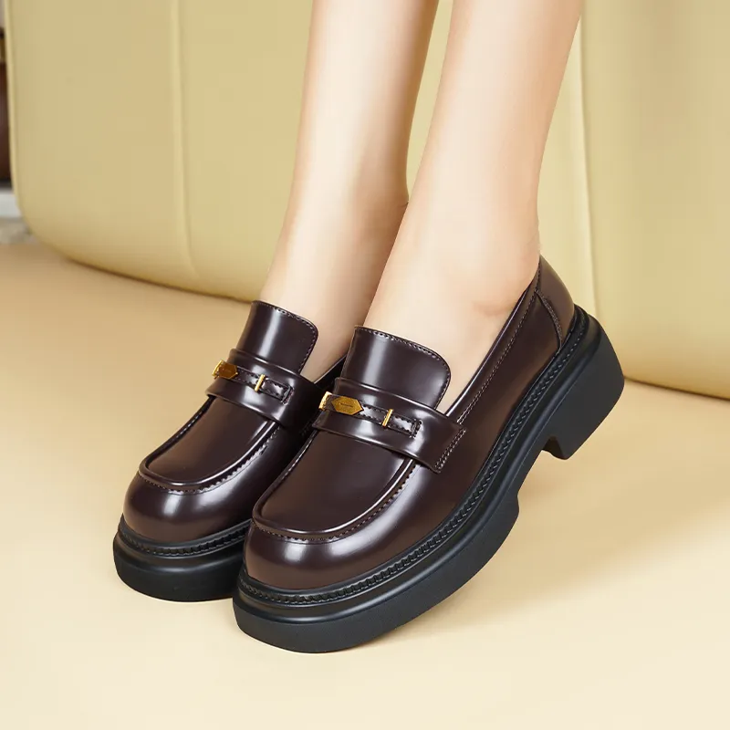 KATHRYN WILSON Loafers Women's Dark Brown/Black-2