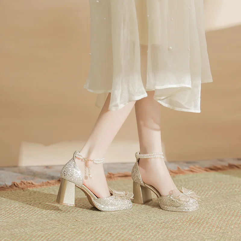 KATHRYN WILSON Chunky Heel High Heels Women's-10