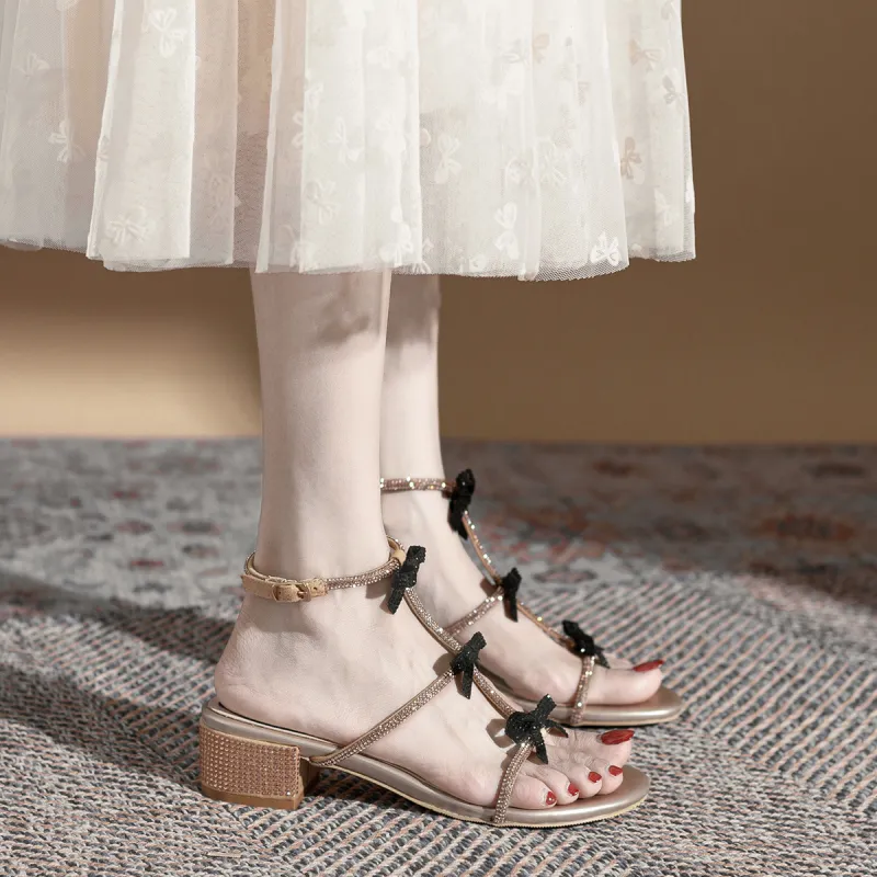 KATHRYN WILSON Roman Sandals Women's Champagne-2