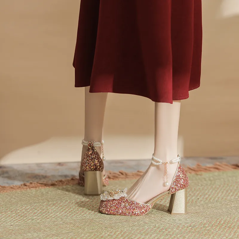 KATHRYN WILSON Chunky Heel High Heels Women's-11