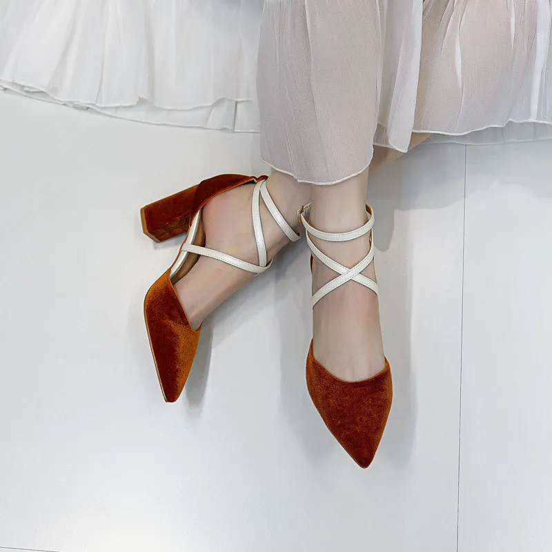 KATHRYN WILSON Chunky Heel High Heels 8cm Women's-6