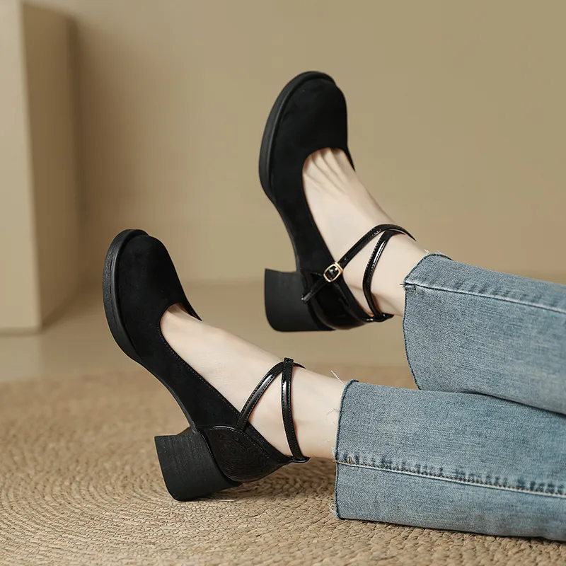 KATHRYN WILSON Chunky Heel High Heels 5.5cm Women's-8