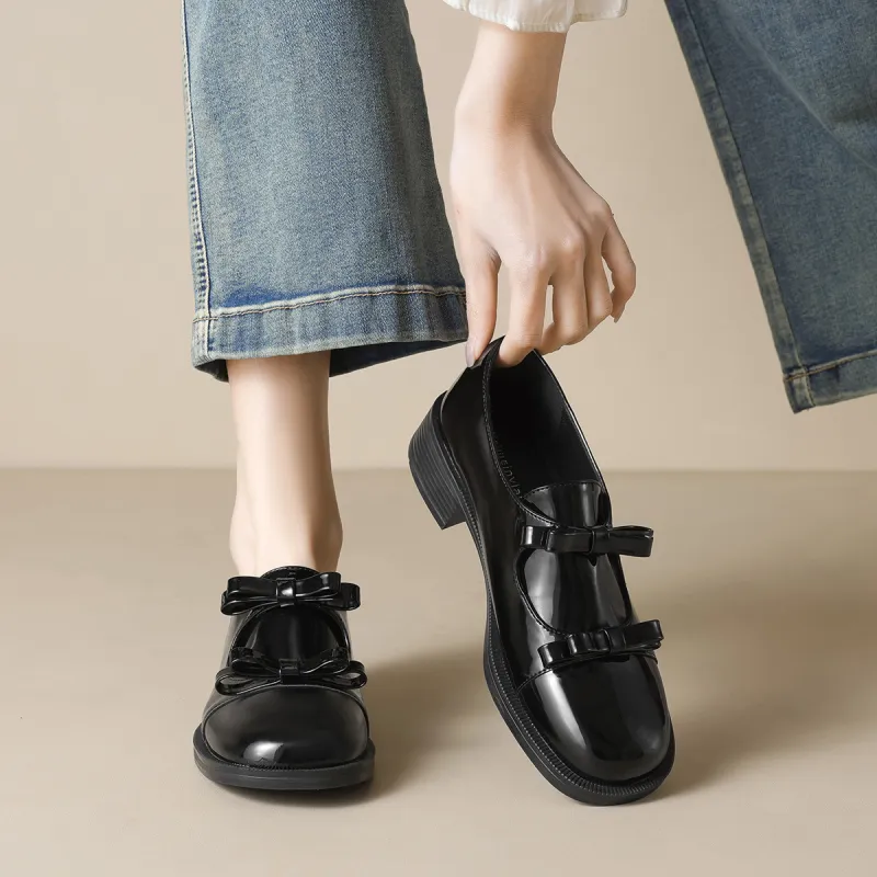 KATHRYN WILSON Loafers 3.5cm Women's Black-3
