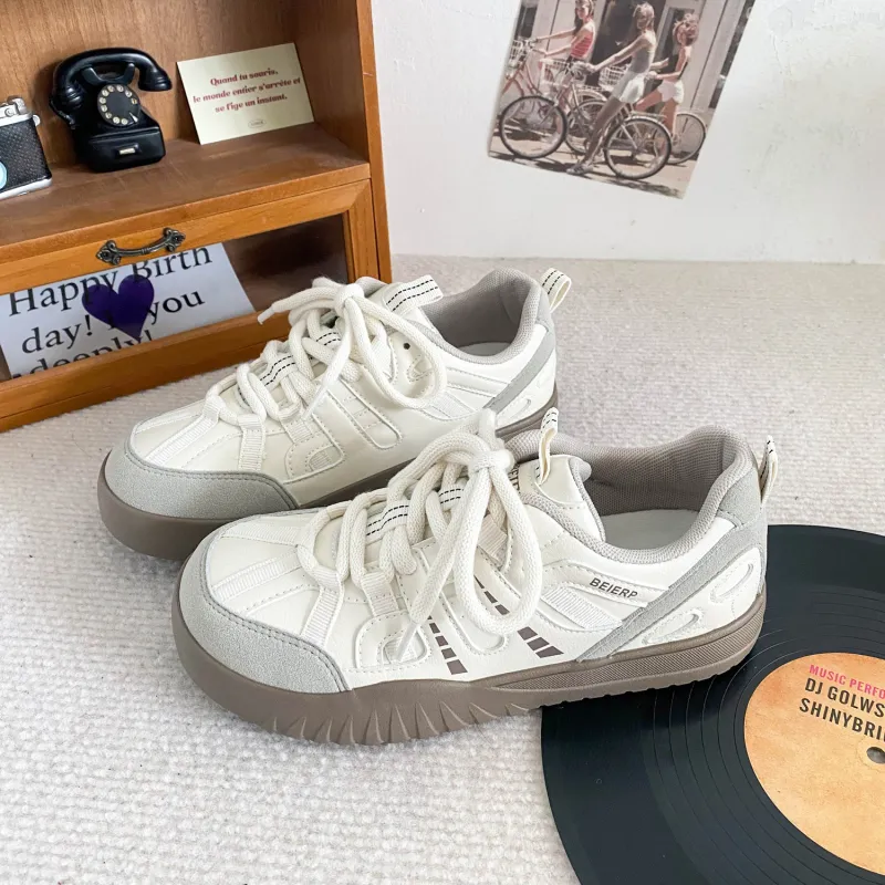 KATHRYN WILSON Coverage Anti-Slip And Wear-Resistant Lightweight Low-Top Skateboard Shoes Women's-6