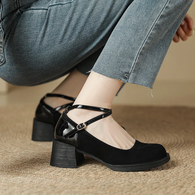 KATHRYN WILSON Chunky Heel High Heels 5.5cm Women's-9