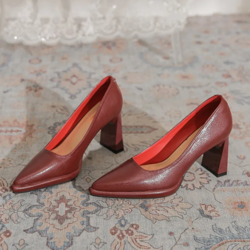 KATHRYN WILSON Chunky Heel High Heels 7cm Women's-10