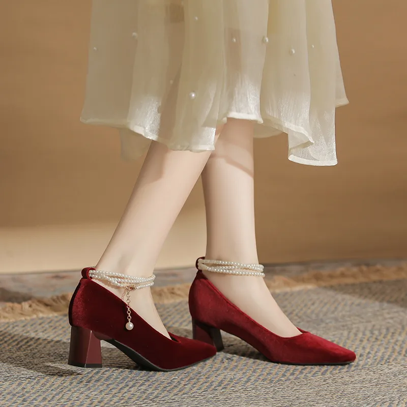 KATHRYN WILSON Chunky Heel High Heels Women's-15