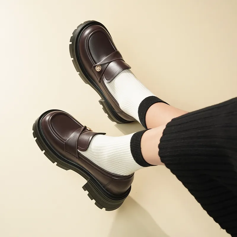 KATHRYN WILSON Loafers Women's Brown/Black-10