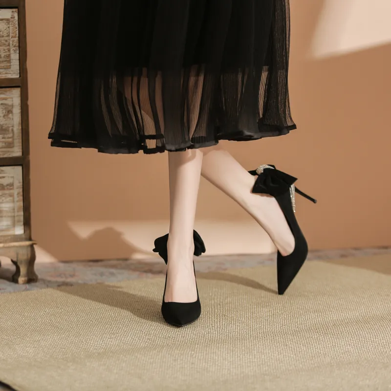 KATHRYN WILSON Slim Heel High Heels 9.5CM Women's Black-2