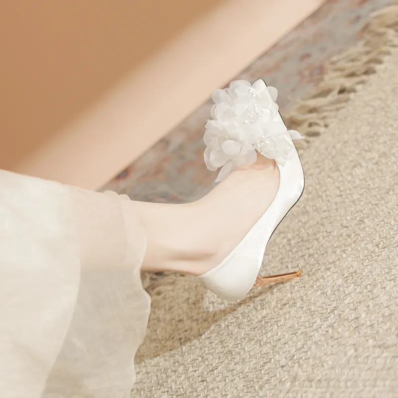 KATHRYN WILSON High Heels Women's White-6