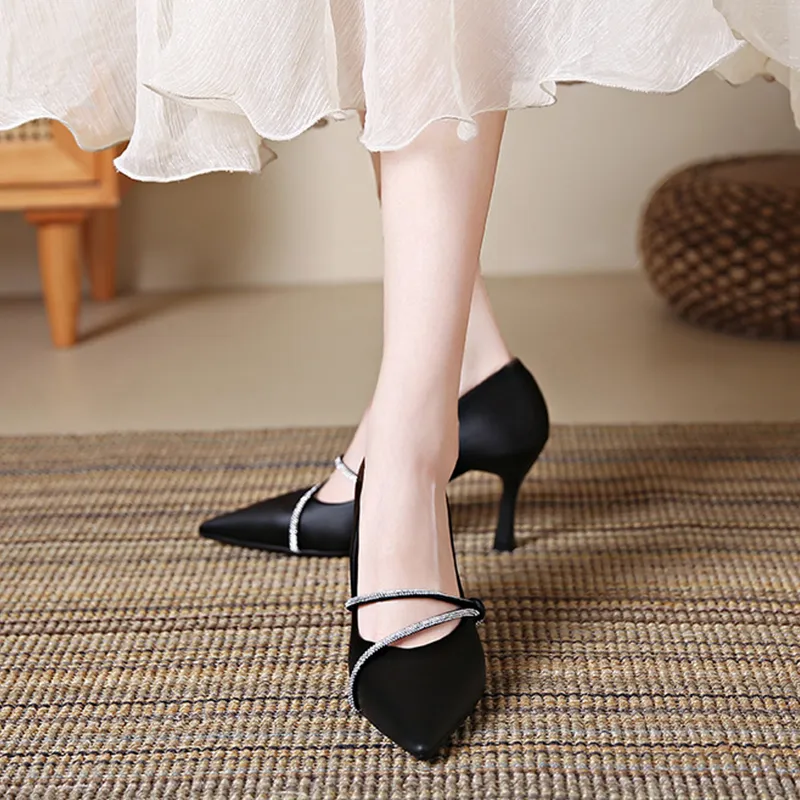 KATHRYN WILSON Slim Heel High Heels 7cm Women's-8