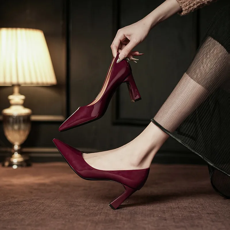 KATHRYN WILSON Chunky Heel High Heels 5.5cm Women's-7