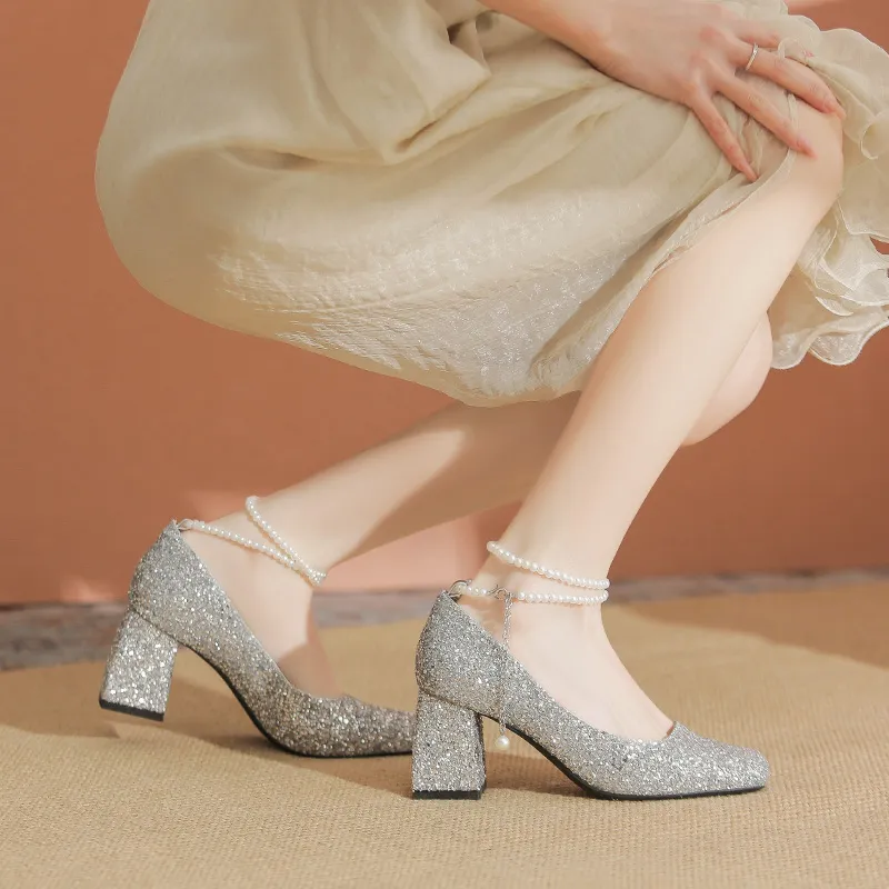 KATHRYN WILSON Chunky Heel High Heels 7cm Women's-1