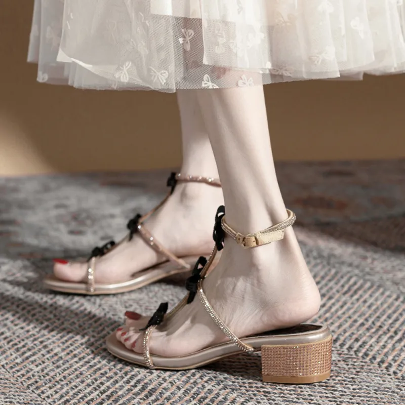 KATHRYN WILSON Roman Sandals Women's Champagne-3