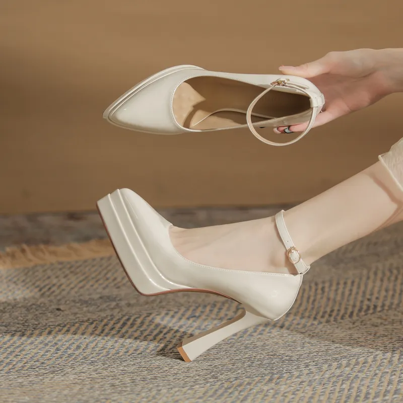 KATHRYN WILSON Chunky Heel High Heels 11.5cm Women's-6