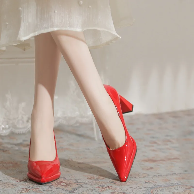 KATHRYN WILSON Chunky Heel High Heels Women's-6