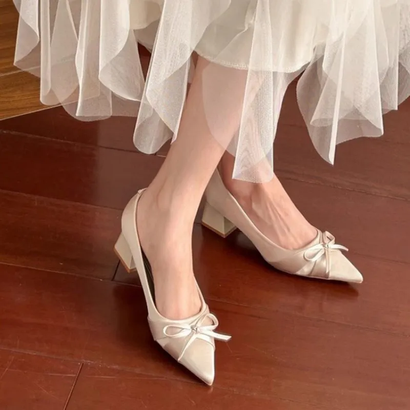 KATHRYN WILSON Casual Single Shoes 4.5cm Women's Apricot-6