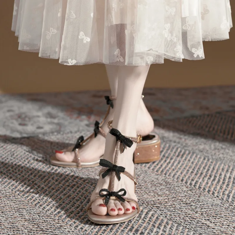 KATHRYN WILSON Roman Sandals Women's Champagne-1