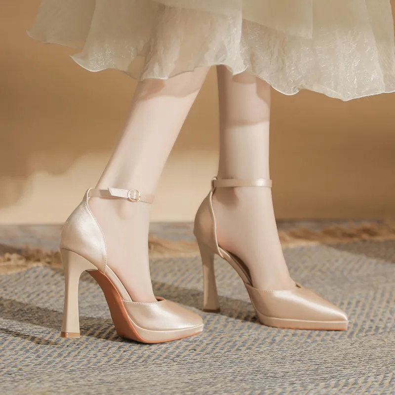 KATHRYN WILSON Chunky Heel High Heels 10cm Women's-11