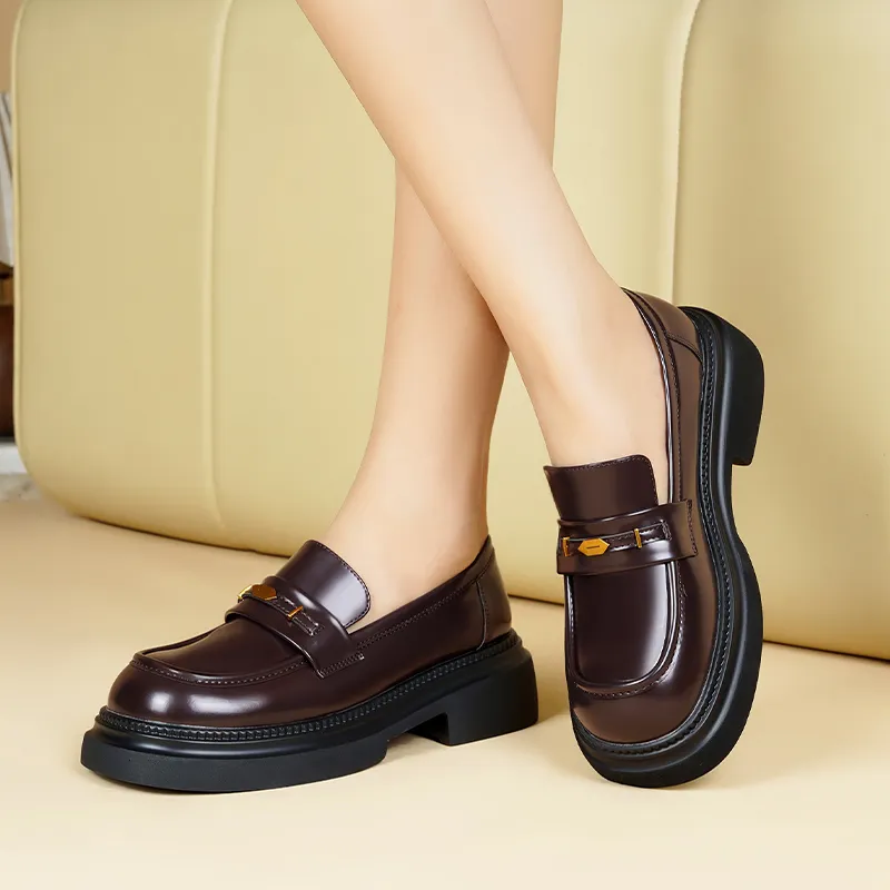 KATHRYN WILSON Loafers Women's Dark Brown/Black-4
