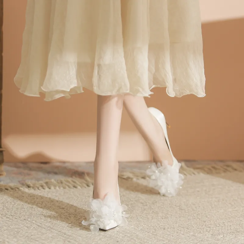 KATHRYN WILSON High Heels Women's White-4