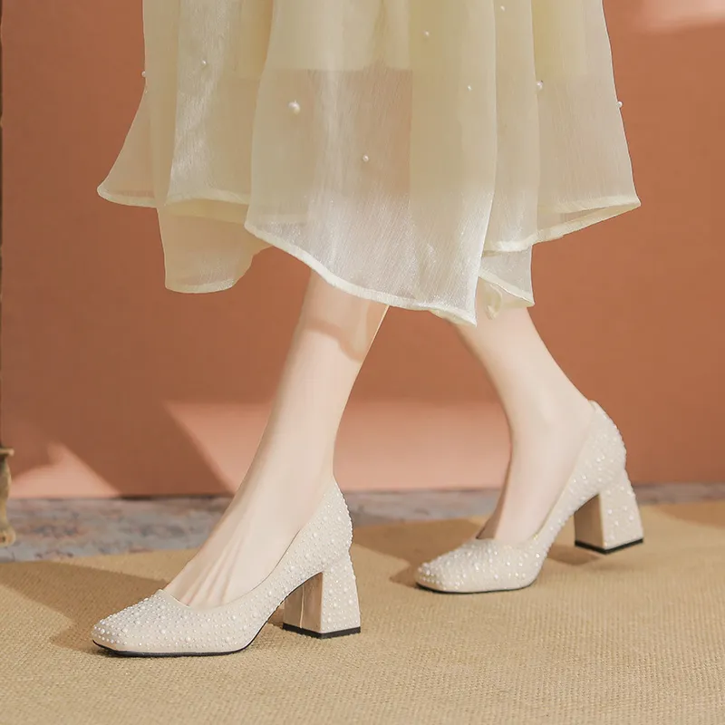 KATHRYN WILSON Chunky Heel High Heels Women's-9