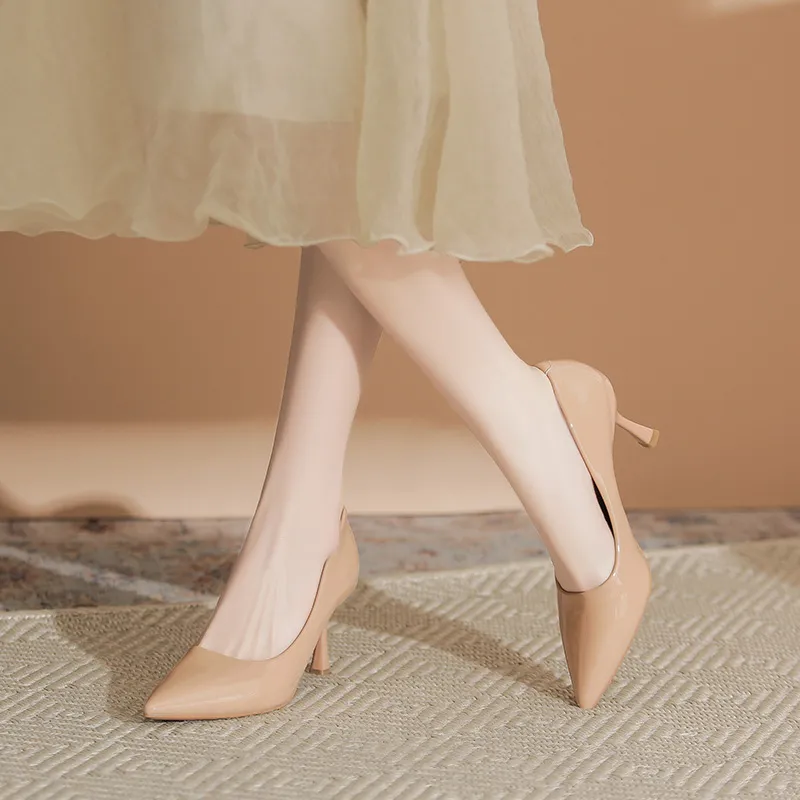 KATHRYN WILSON Slim Heel High Heels Women's Nude-11