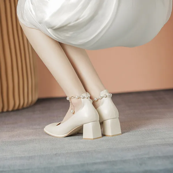 KATHRYN WILSON Chunky Heel High Heels 5cm Women's-4