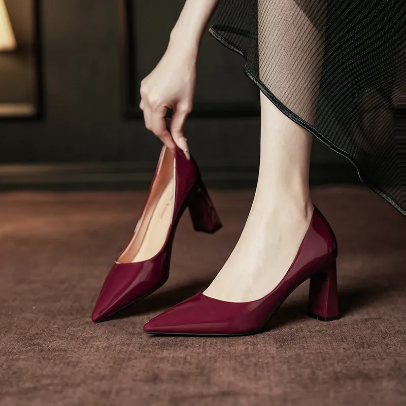 KATHRYN WILSON Chunky Heel High Heels 5.5cm Women's-11
