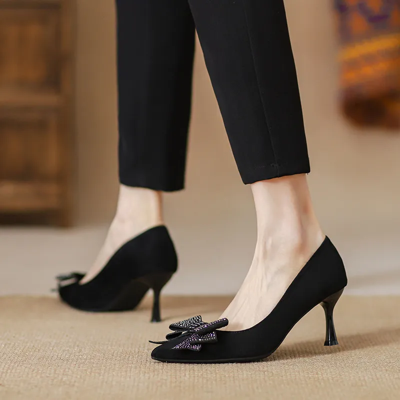 KATHRYN WILSON Slim Heel High Heels Women's Black-2