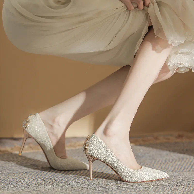 KATHRYN WILSON Slim Heel High Heels Women's-8