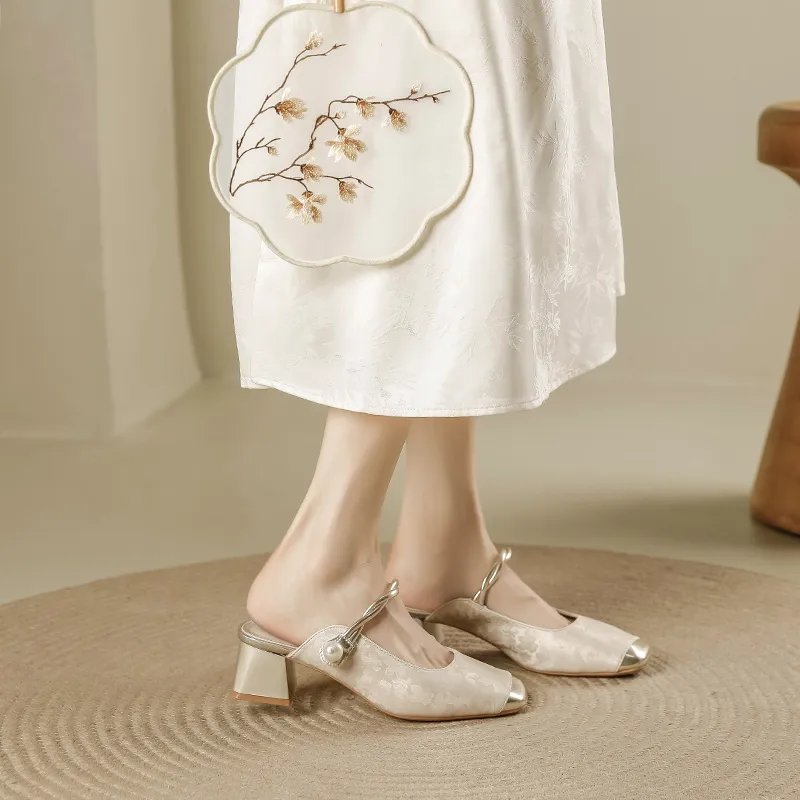 KATHRYN WILSON Rubber Sole Slip Resistant Closed Toe Slippers Women's-4