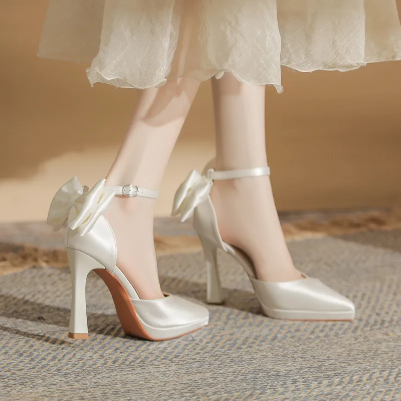 KATHRYN WILSON Chunky Heel High Heels 10cm Women's-7