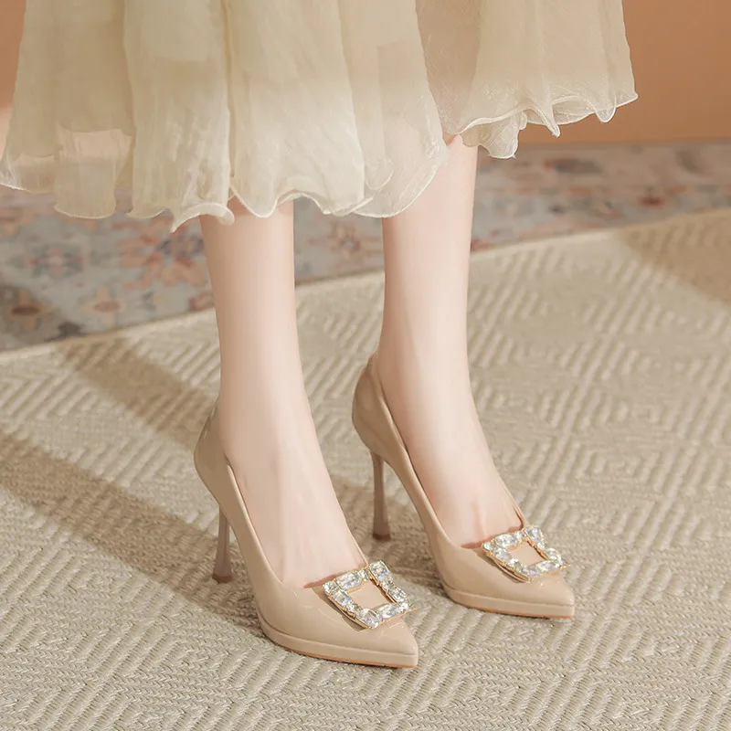 KATHRYN WILSON Slim Heel High Heels Women's Nude-1