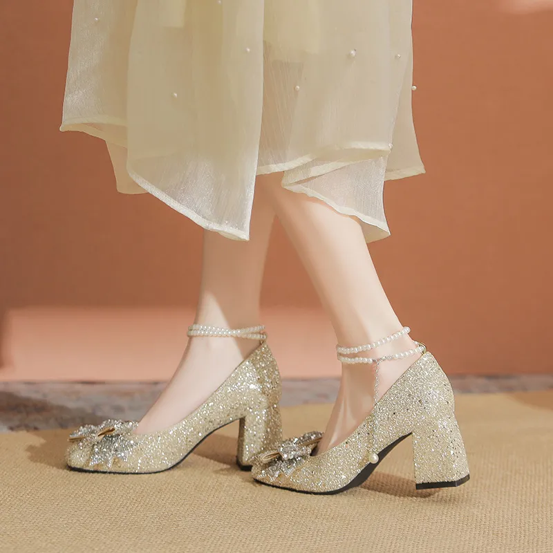 KATHRYN WILSON Chunky Heel High Heels 7cm Women's-12