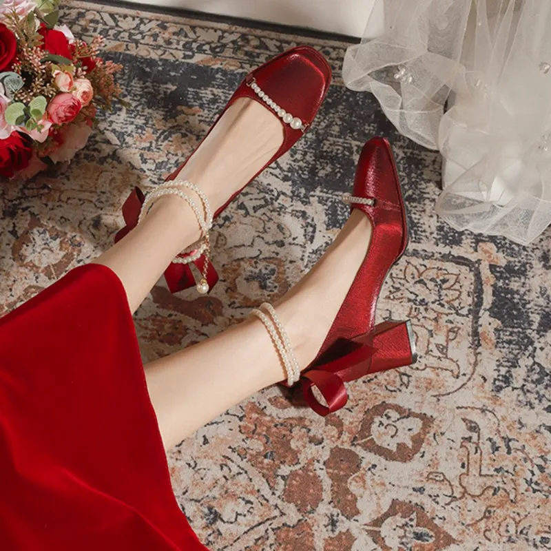 KATHRYN WILSON Chunky Heel High Heels 5cm Women's-11