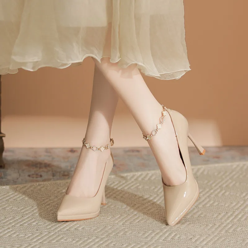 KATHRYN WILSON Slim Heel High Heels Women's Nude-1