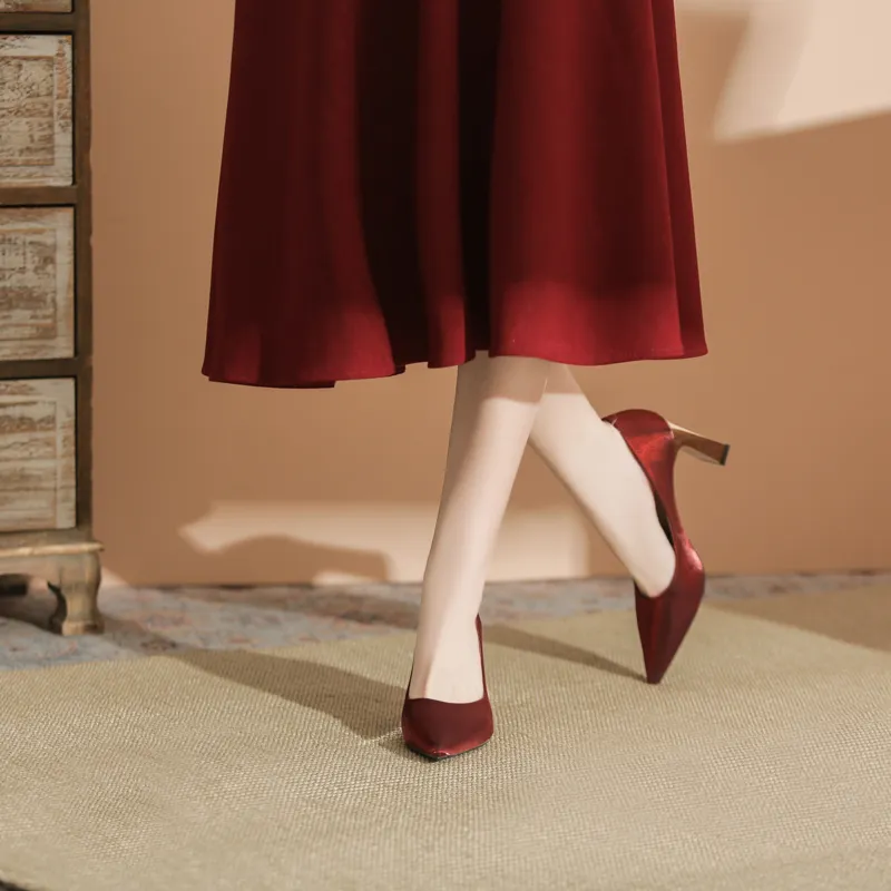 KATHRYN WILSON Chunky Heel High Heels Women's-11