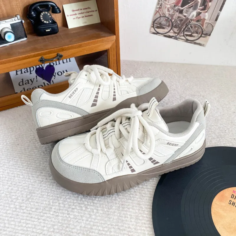 KATHRYN WILSON Coverage Anti-Slip And Wear-Resistant Lightweight Low-Top Skateboard Shoes Women's-8