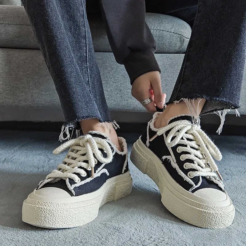 KATHRYN WILSON Anti-Slip Wear-Resistant Lightweight Breathable Low-Top Canvas Shoes Unisex-2