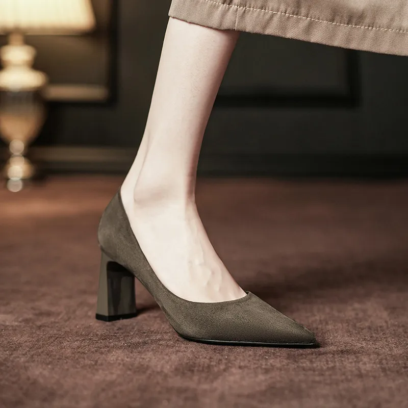 KATHRYN WILSON Chunky Heel High Heels 7.5cm Women's-5
