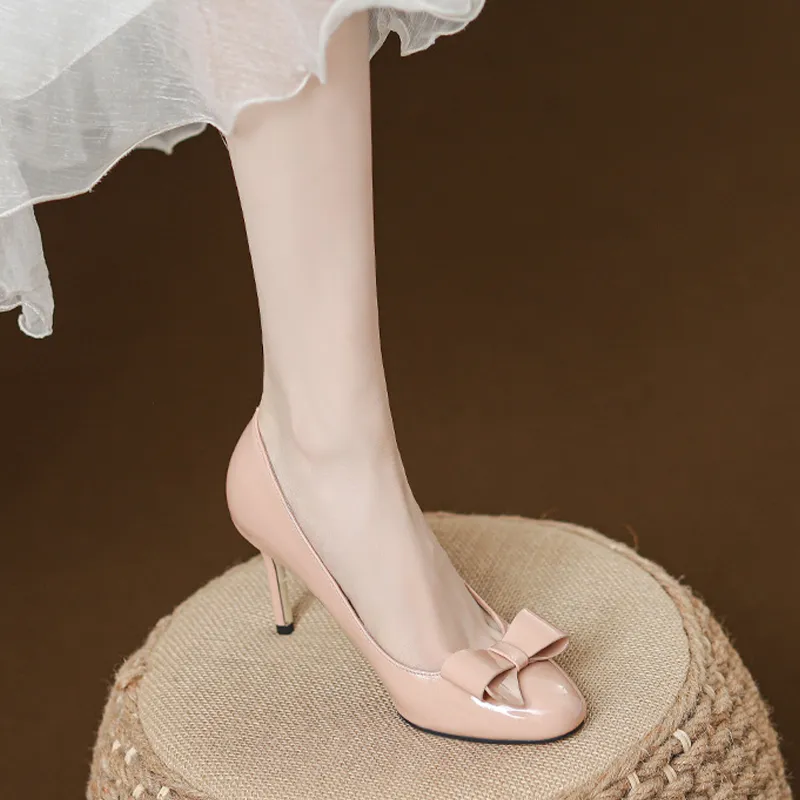 KATHRYN WILSON Slim Heel High Heels 8cm Women's Nude-4