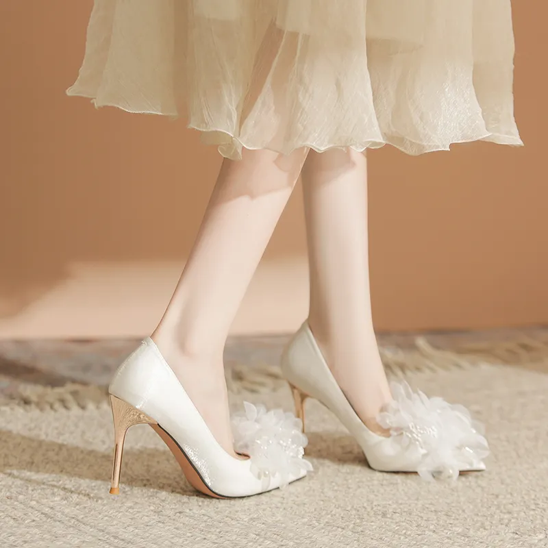 KATHRYN WILSON High Heels Women's White-3