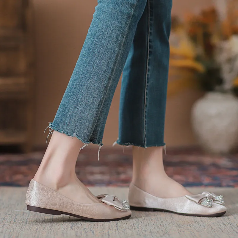 KATHRYN WILSON Casual Single Shoes Women's Apricot-5