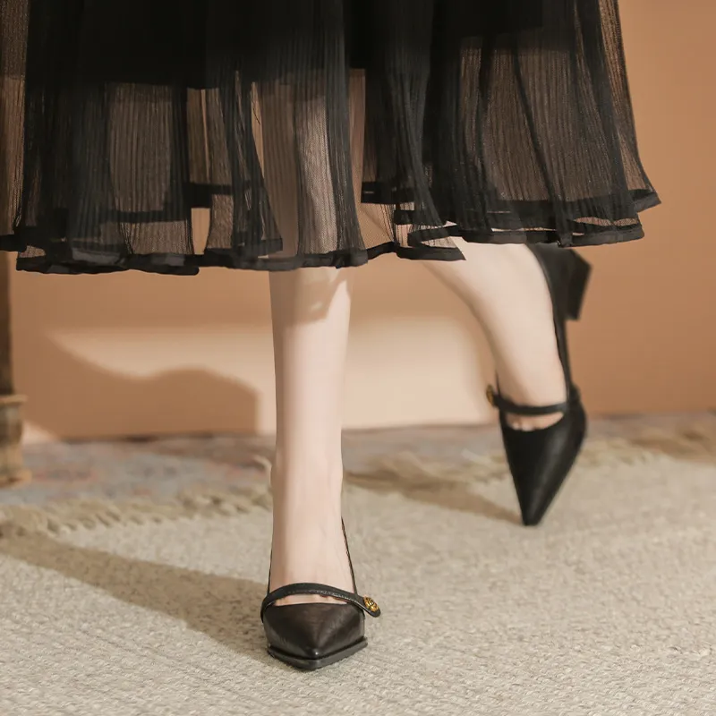 KATHRYN WILSON Chunky Heel High Heels 4cm Women's-11
