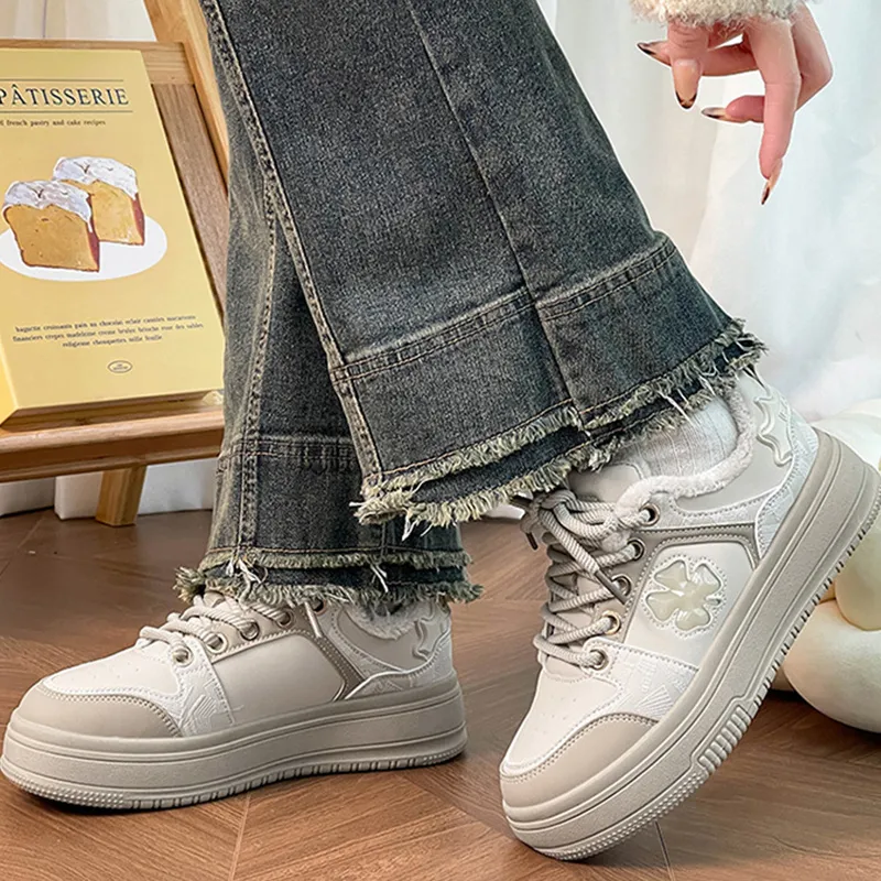 KATHRYN WILSON Anti Slip Wear Resistant Low Top Skateboard Shoes Women's-15