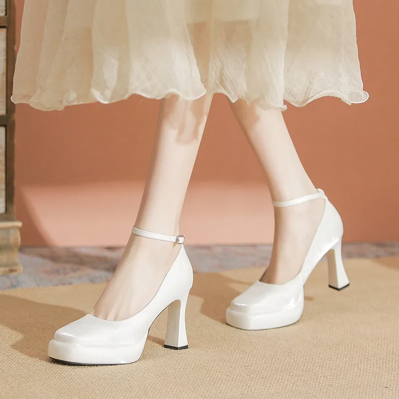KATHRYN WILSON Chunky Heel High Heels 9cm Women's-10