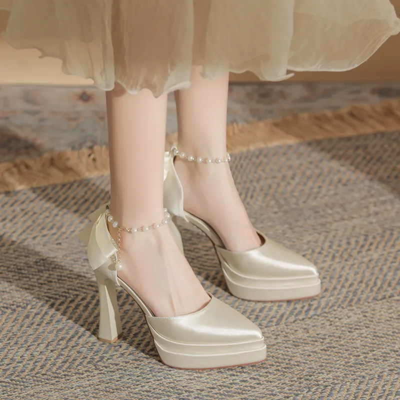 KATHRYN WILSON Chunky Heel High Heels 11cm Women's-9